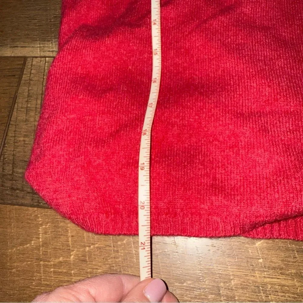 j crew Red Cashmere Sweater